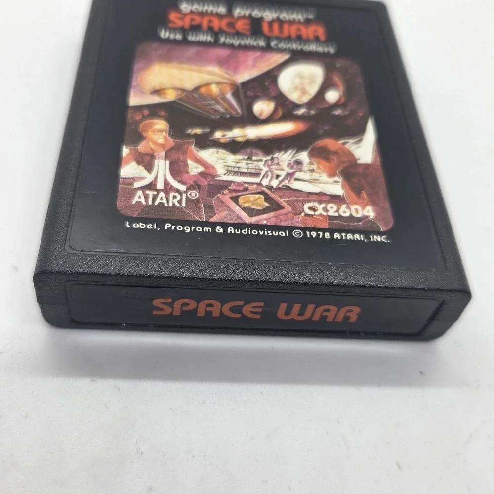 Space War Atari 2600 Video Game Cartridge‎ CX2604 Picture Label Tested 1978